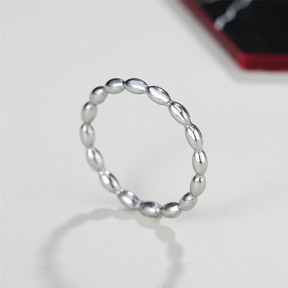 Minimalist Korean Style Titanium Steel Women's Ring