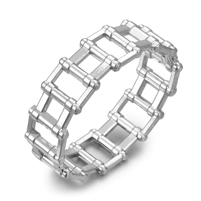 Exaggerated European Style Wide Hollow Bracelet - Vienna Verve Collection