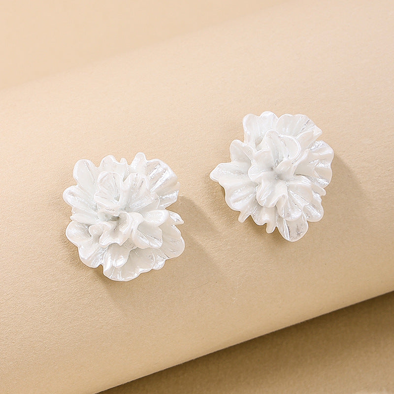 Fresh Camellia Earrings with a Chic Twist