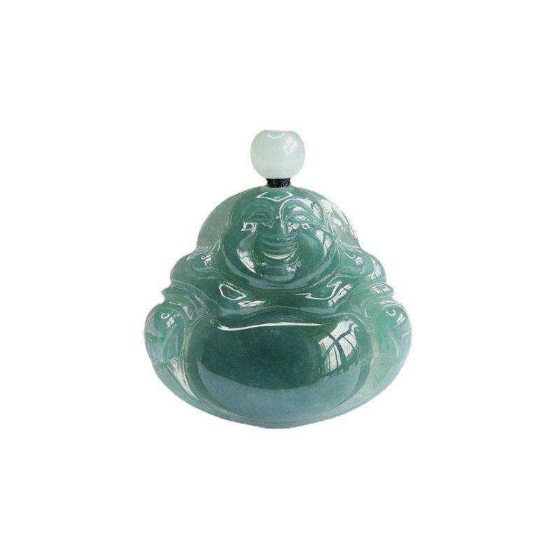 Natural A Grade Jade Pendant Blue Green Buddha Jade