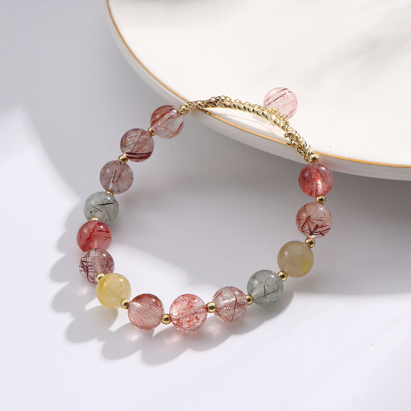 New Fortune Crystal Bracelet for Women - Sterling Silver Handcrafted Design