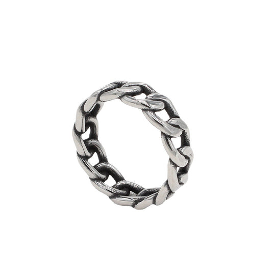 European Style Hip-hop Wind Chain Ring