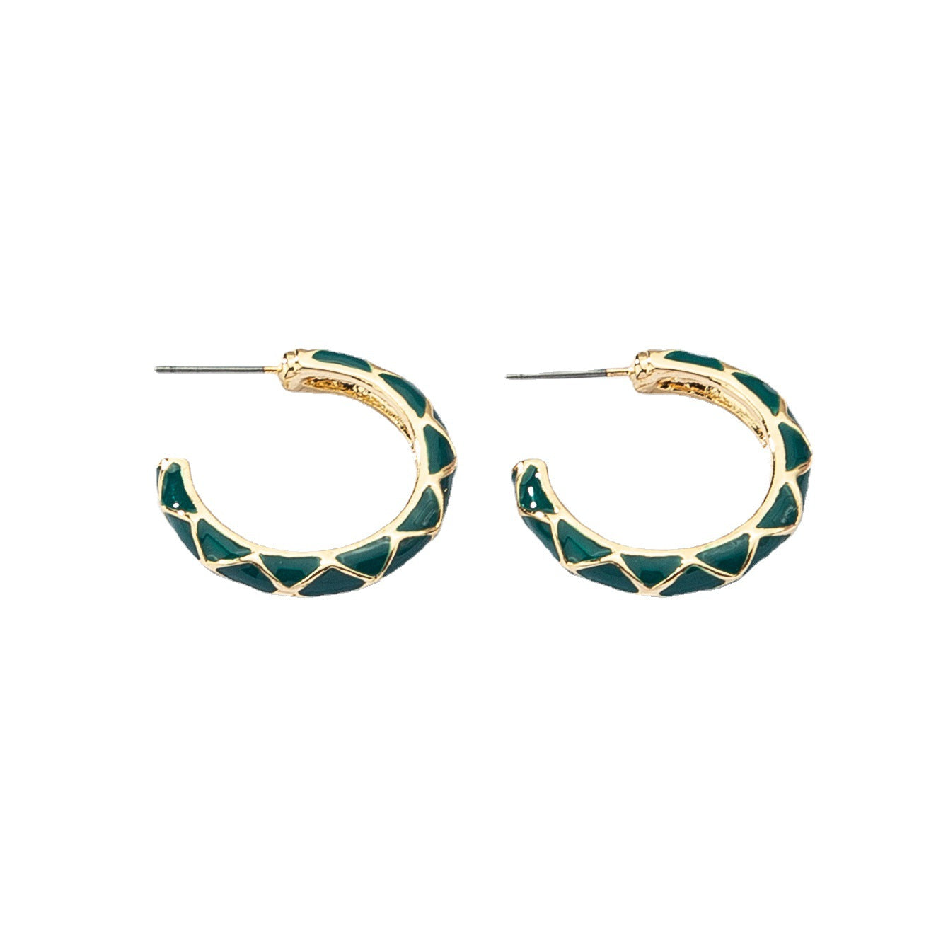 Alloy Vienna Verve Earrings with Metal Needle - Planderful Collection