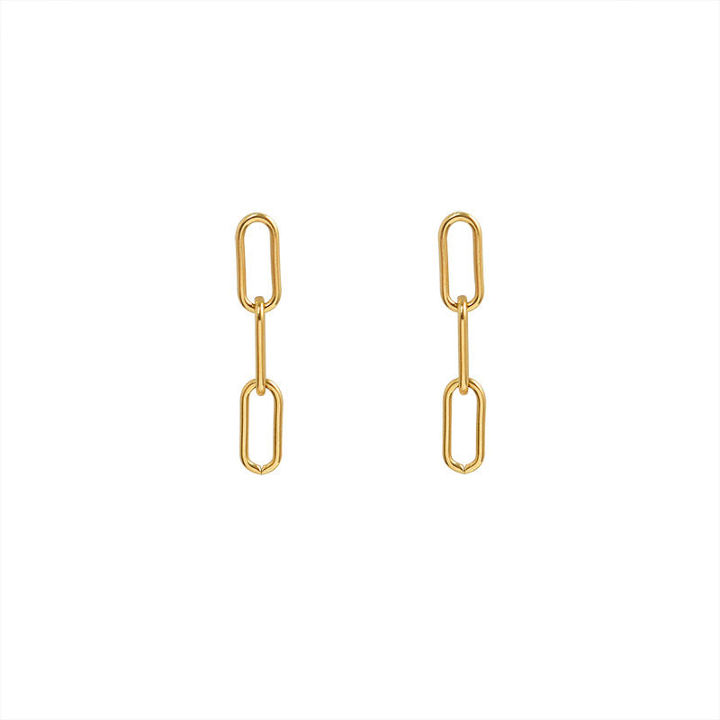 Luxurious Titanium Chain Earrings for Women