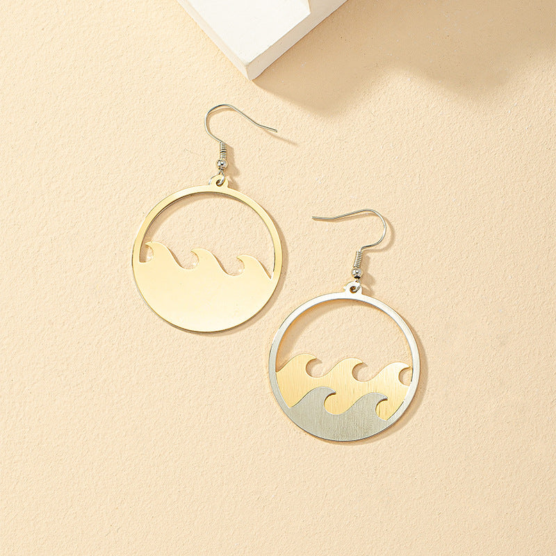 Icy Breeze Brushed Pendant Earrings - Vienna Verve Collection