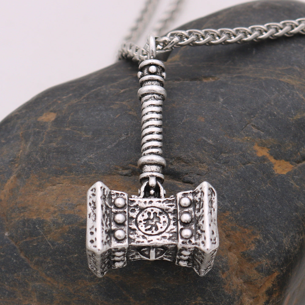 Viking Thor's Hammer Necklace - Norse Legacy Collection