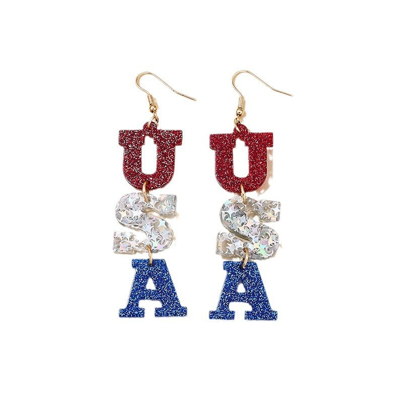 Love Letter Acrylic Earrings - Vienna Verve Collection