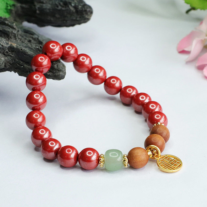 Emperor Sandalwood and Cinnabar Fortune Bracelet