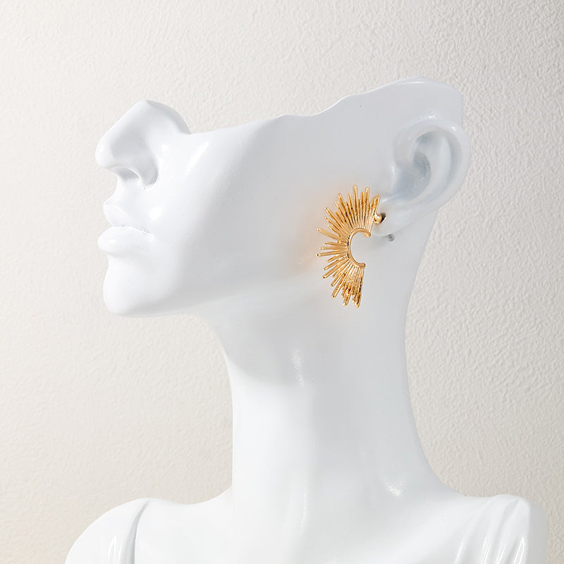 Sunlit Metal Earrings - Vienna Verve Collection