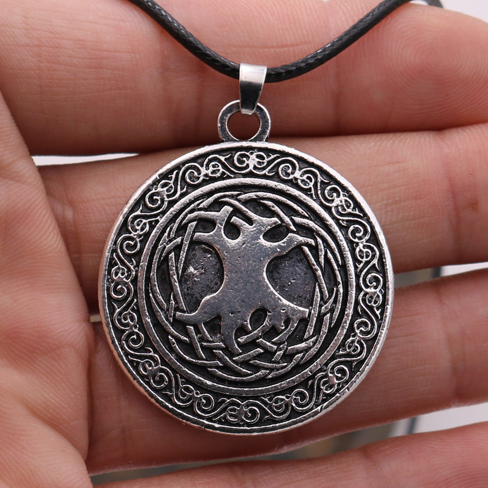 World Tree Metal Pendant Necklace for Men - Norse Legacy Collection