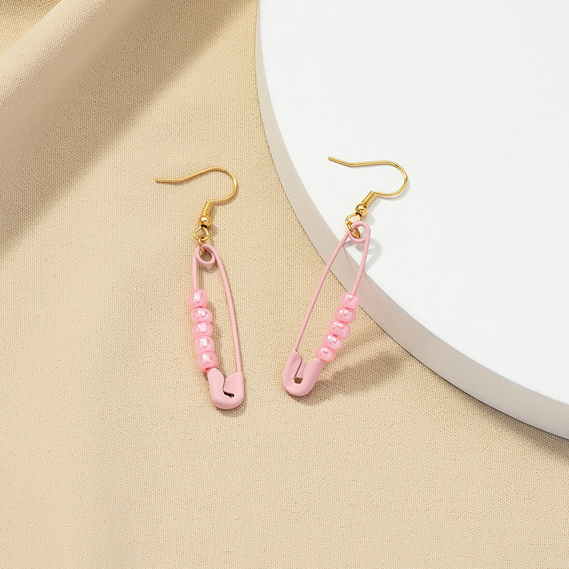 Pearl Paper Clip Earrings - Vienna Verve Collection