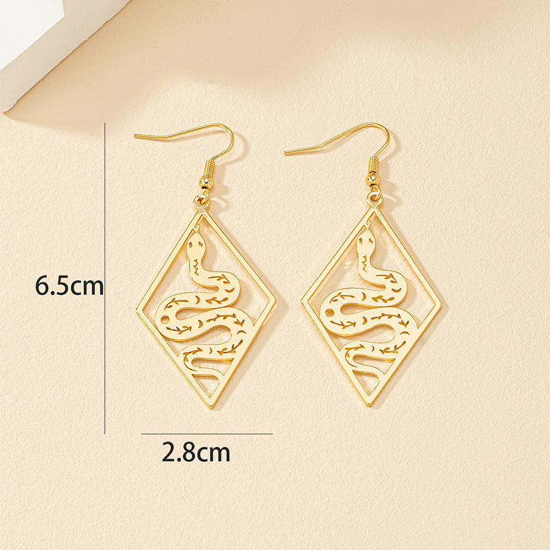 Hollow Snake Earrings - Vienna Verve Collection