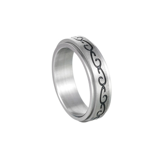 Wisteria Weather Animals Titanium Ring for Men