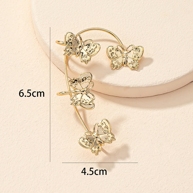 Japanese Korean Style Butterfly Ear Hook Earrings - Vienna Verve Collection