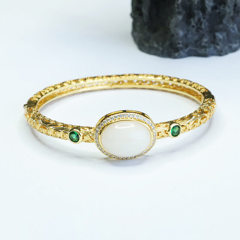 White Jade Fortune's Favor Bracelet