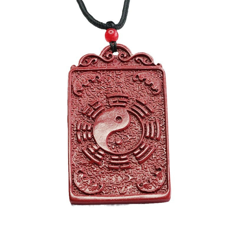 Mystical Fortune Vermilion Sand Cinnabar Pendant