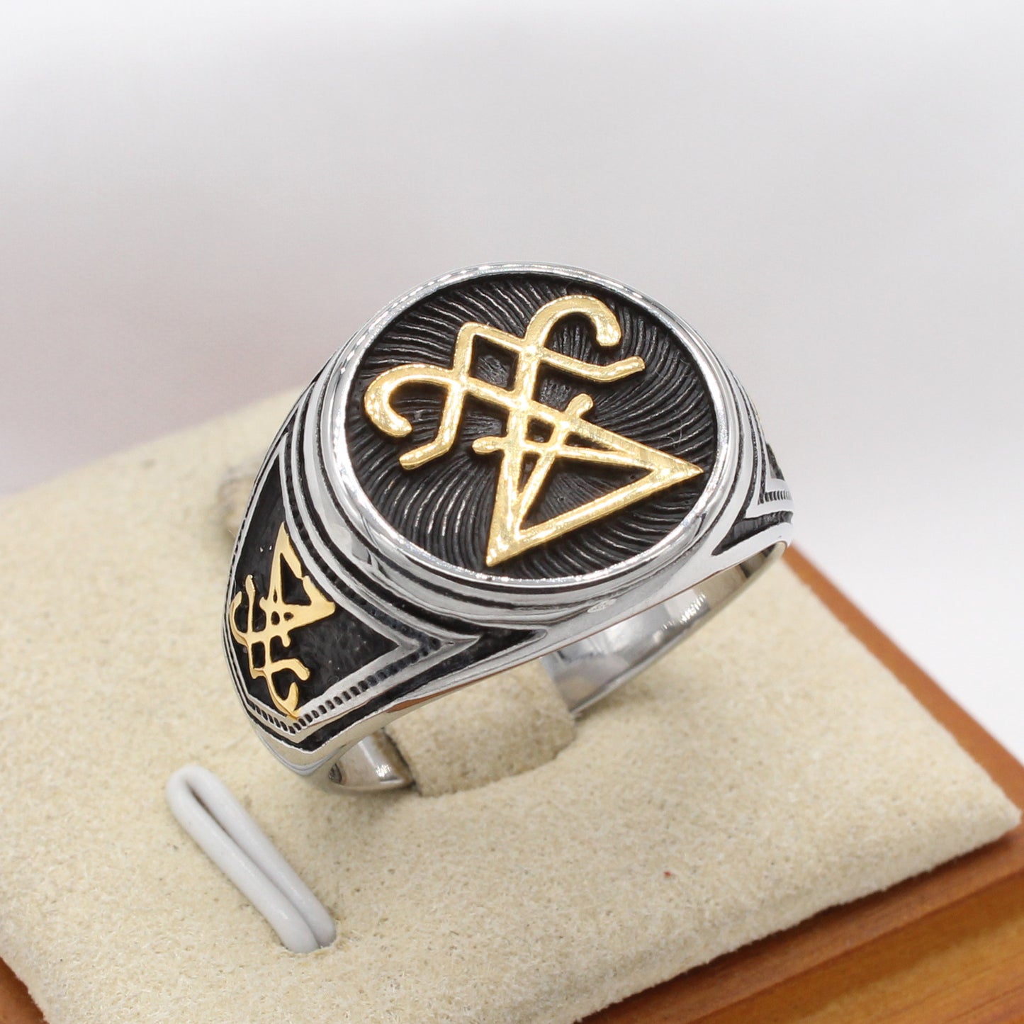 Personalized Retro Viking Titanium Steel Men's Ring - European & American Wholesale Jewelry