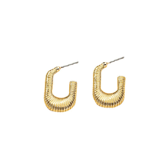 Metallic Retro Fashion Earrings Set - Vienna Verve Collection