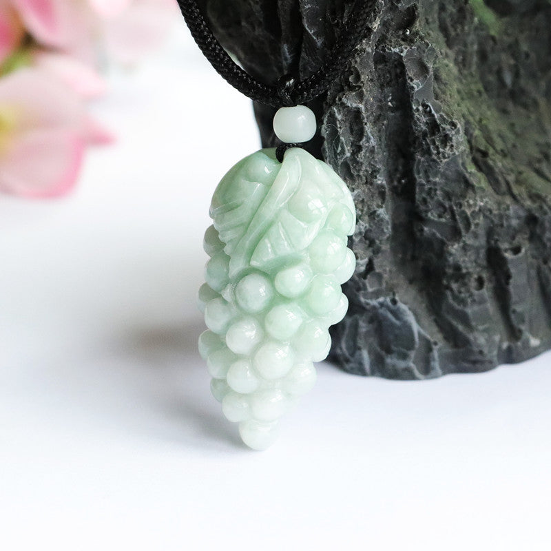 A Grade Jade Grape Pendant from Fortune's Favor Collection