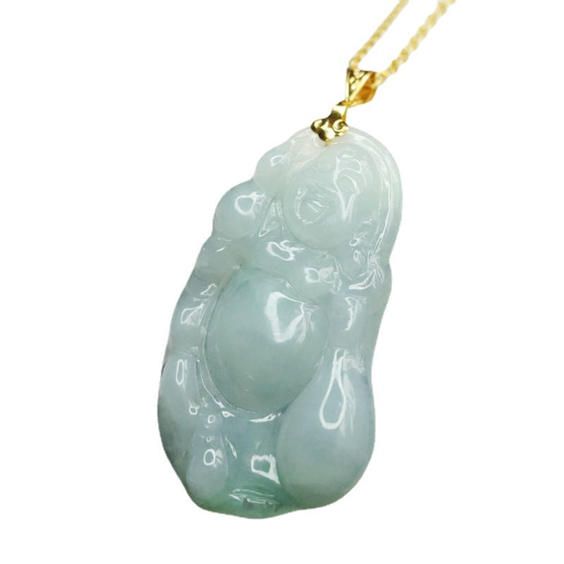 Blessed Jade Buddha Pendant Crafted from Myanmar's Finest Jade