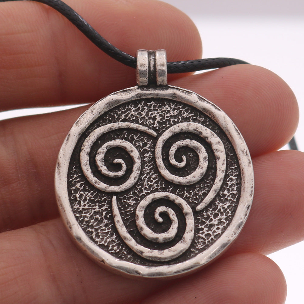 Ancient Mandala Flower Necklace with Zen Yoga Amulet Pendant