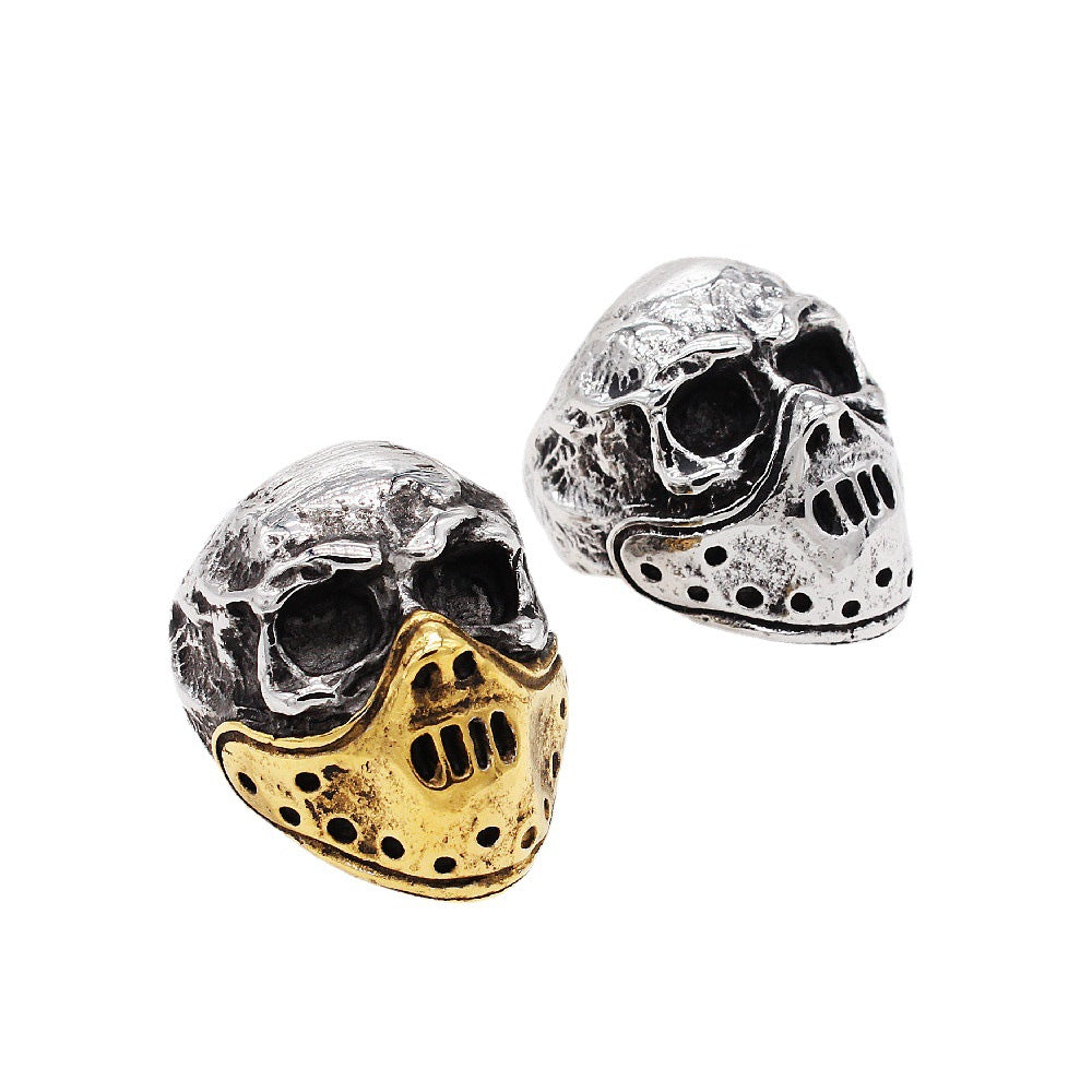 Halloween Gas Mask Skull Titanium Steel Ring for Men