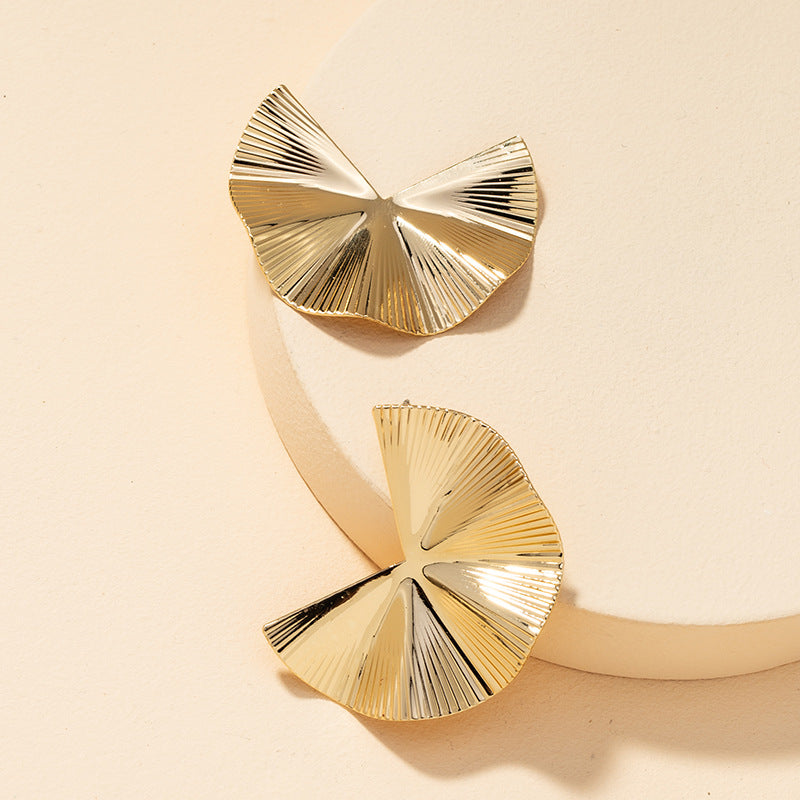 Metallic Geometric Earrings - Vienna Verve Collection by Planderful