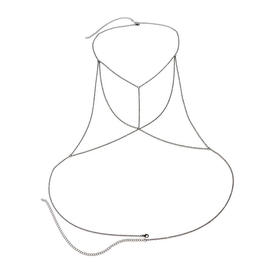 Trendy European and American Jewelry Collection: Vienna Verve Necklace & Body Chain Set