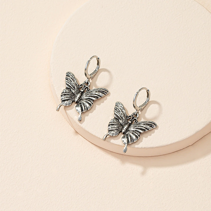 Butterfly Charm Earrings - Vienna Verve Collection - Stylish Metal Jewelry with Unique Edge