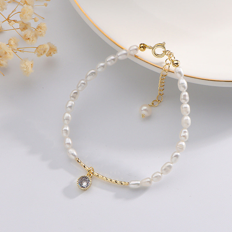 Luxurious Baroque Pearl Bracelet for Women by Planderful Collection