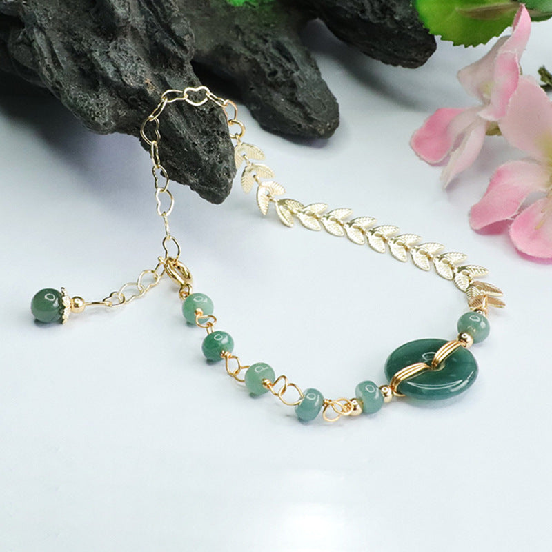 Fortune's Favor Sterling Silver Jade Bracelet