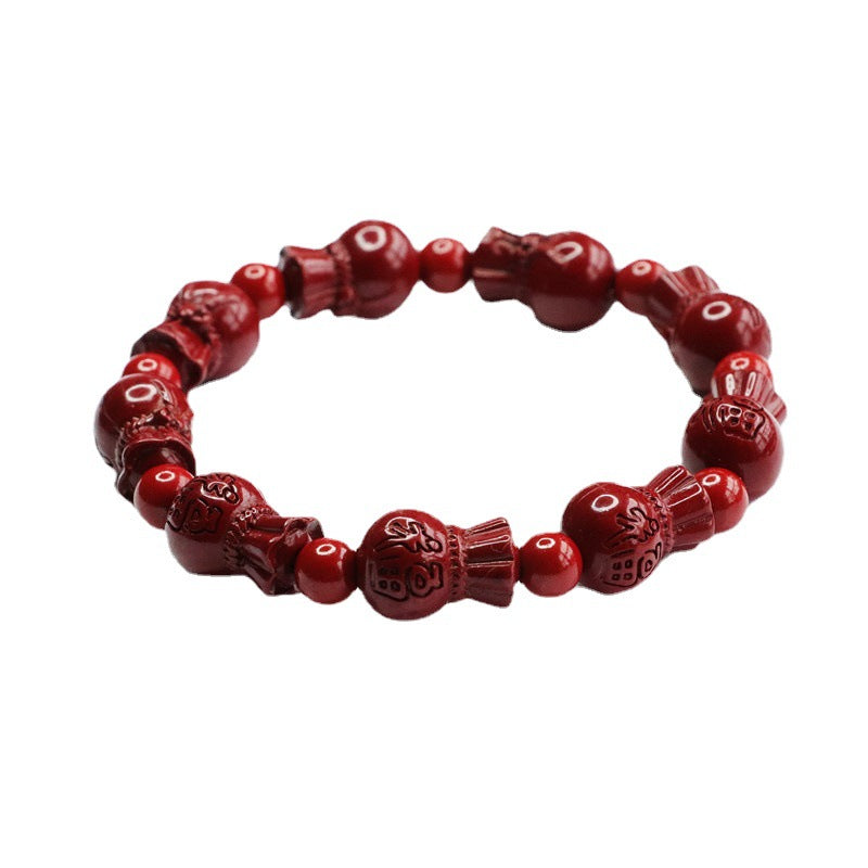 Fortune's Favor Cinnabar Stone Bracelets