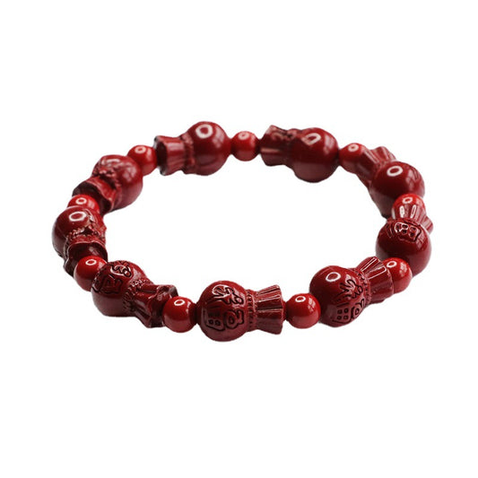 Fortune's Favor Cinnabar Stone Bracelets