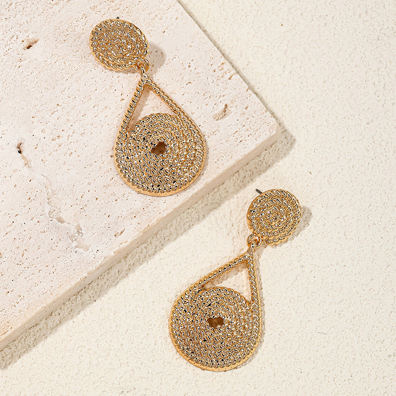 Metallic Thread Dangle Earrings - Vienna Verve Collection