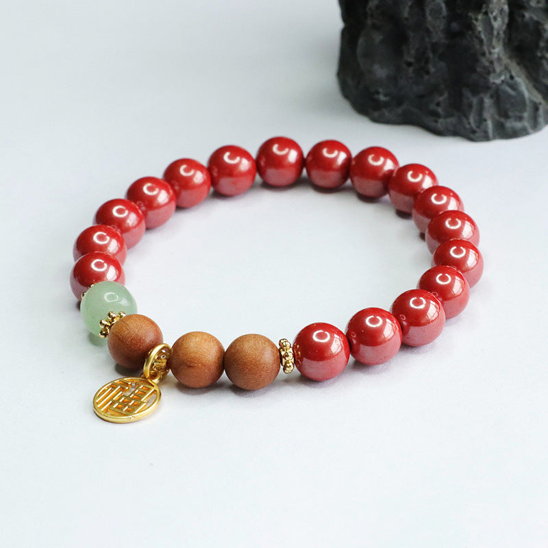 Emperor Sandalwood and Cinnabar Fortune Bracelet