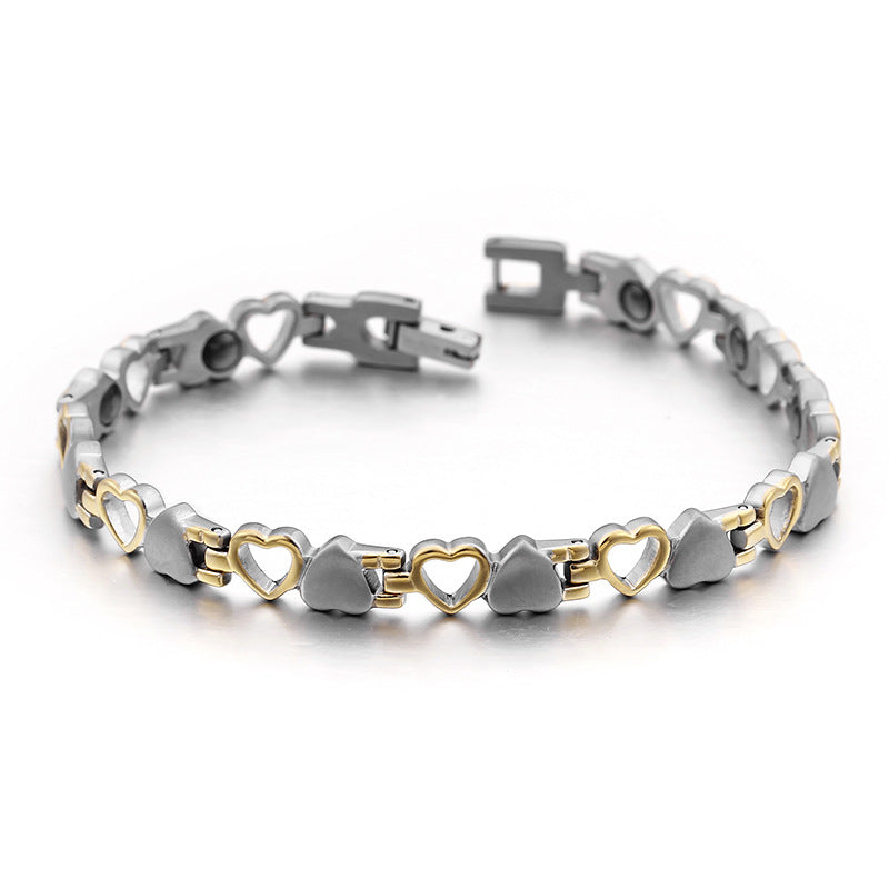 Stylish Love Bracelets for Men and Women - Simple Black Titanium Steel Accessories from Europe and America