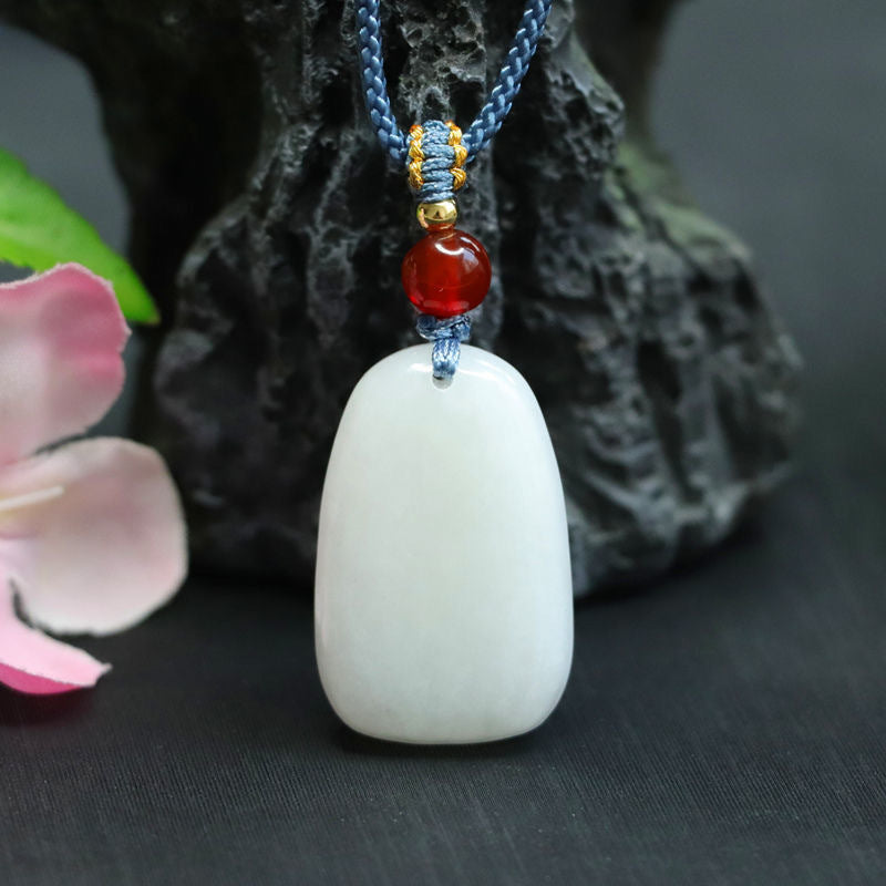 White Jade Fortune Necklace from Planderful Collection