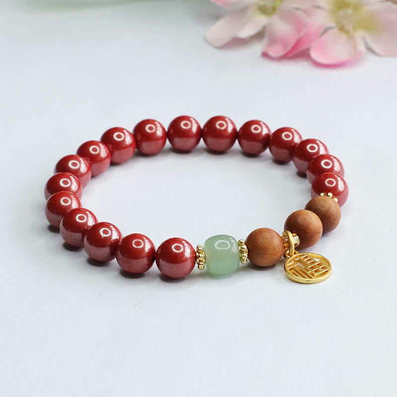 Emperor Sandalwood and Cinnabar Fortune Bracelet