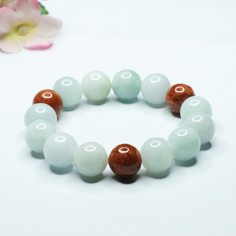 Jade Beads Sterling Silver Bracelet - Fortune's Favor Collection