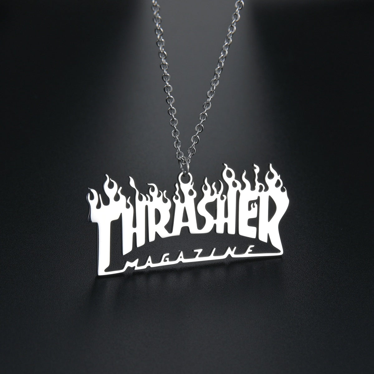 Colorful Titanium Hip-Hop Pendant Necklace for Men