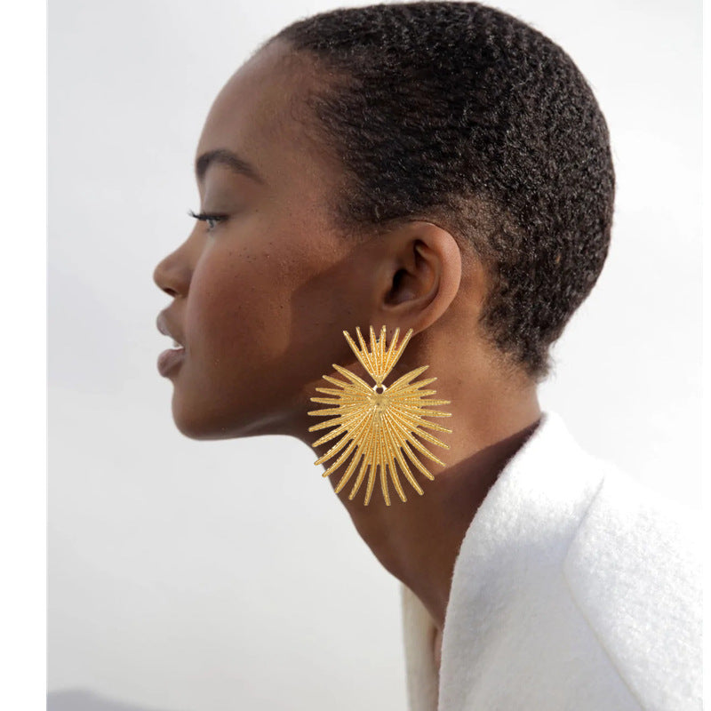 Trendy Fan Tassel Statement Earrings - Vienna Verve Collection by Planderful