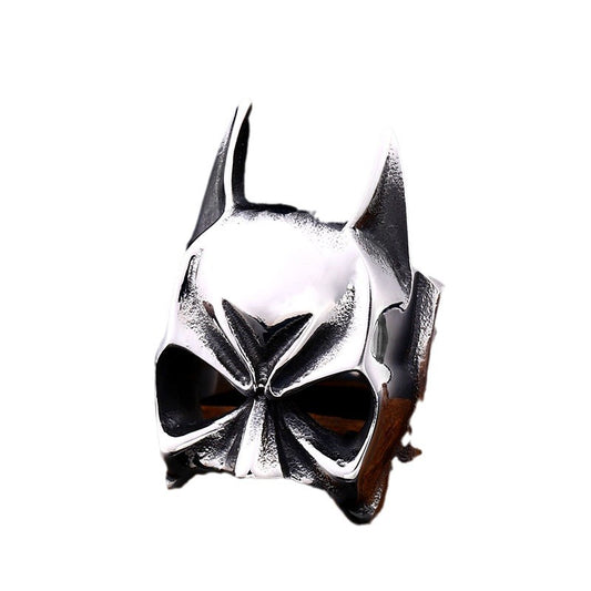 Titanium Steel Batman Mask Ring for Men - Retro Anime Head Jewelry Wholesale