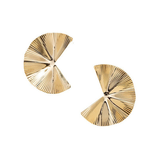 Metallic Geometric Earrings - Vienna Verve Collection by Planderful