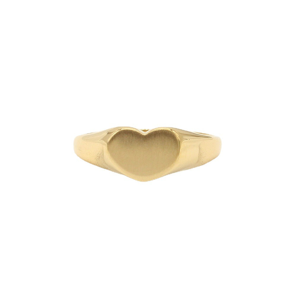 Everyday Genie Heart-shaped Titanium Steel Ring for Women