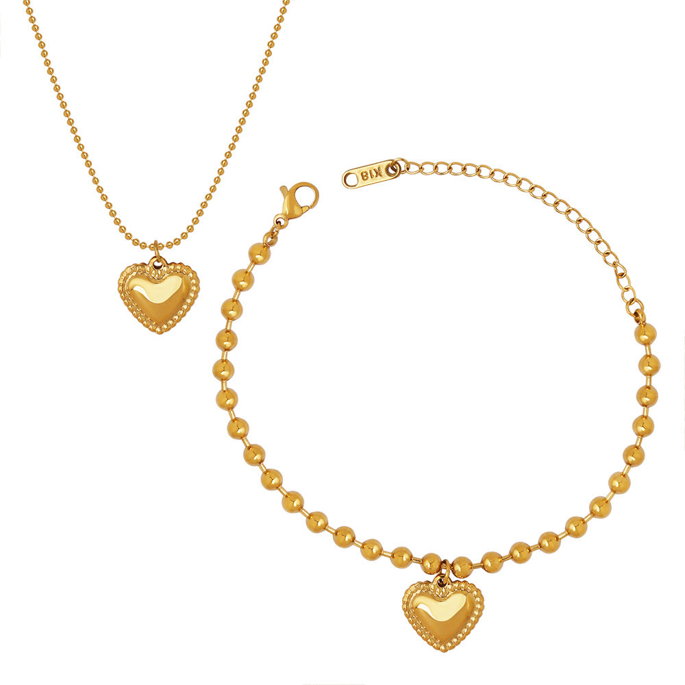 Sweetheart Love Jewelry Set for Couples in European and American Style