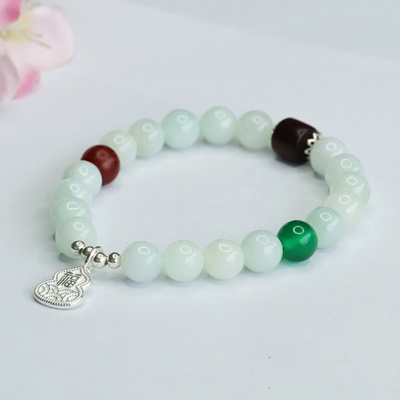 Fortune's Favor Sterling Silver Jade Bracelet