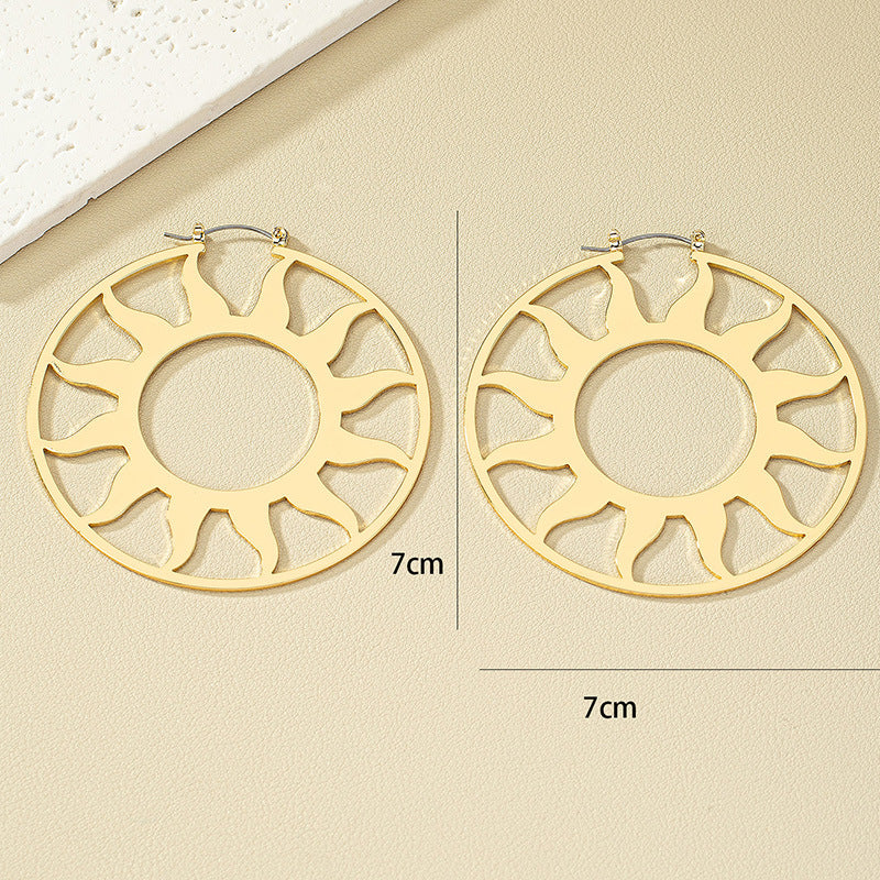 Sunflower Sunburst Earrings - Vienna Verve Collection