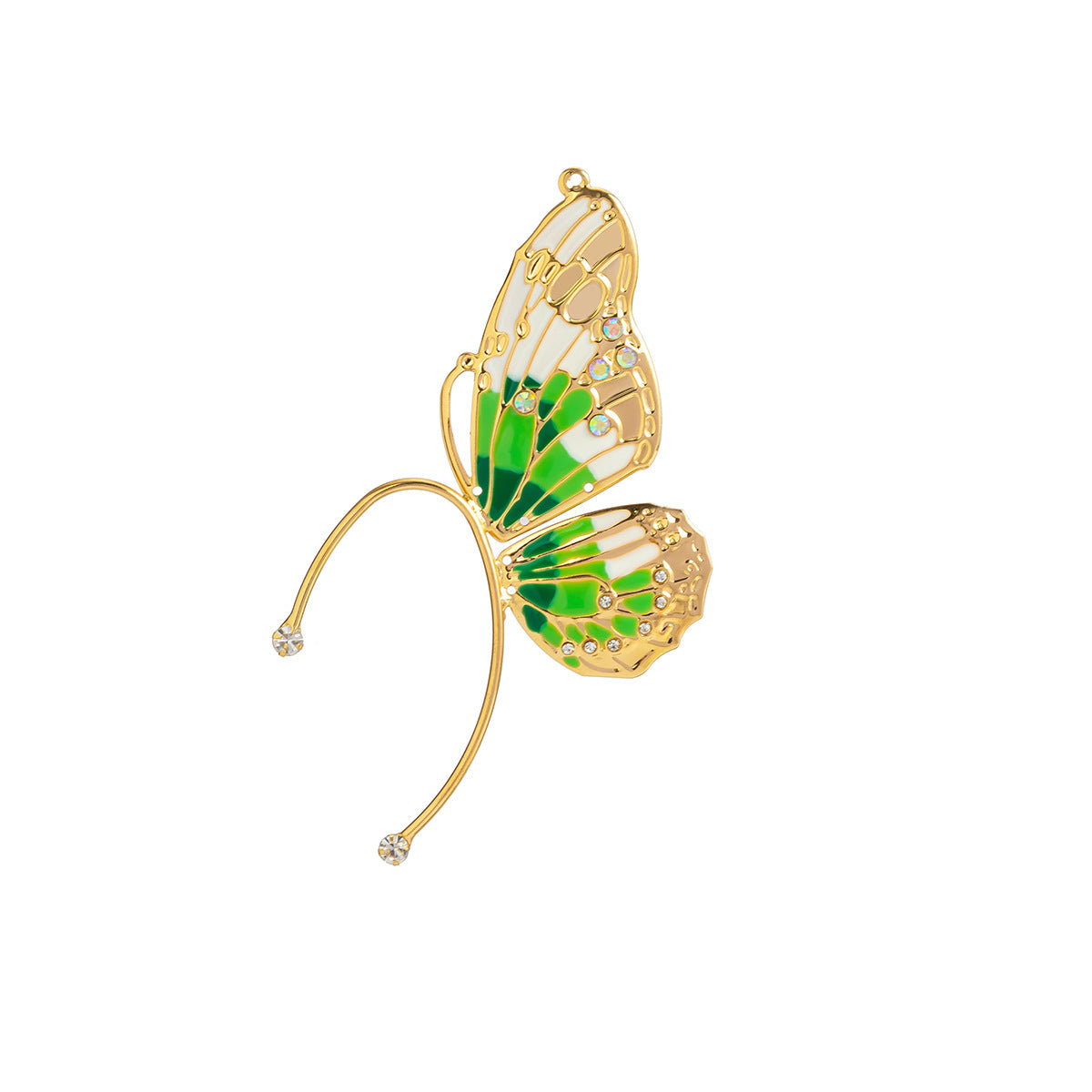 Countryside Butterfly Wing Ear Cuff in European and American Style