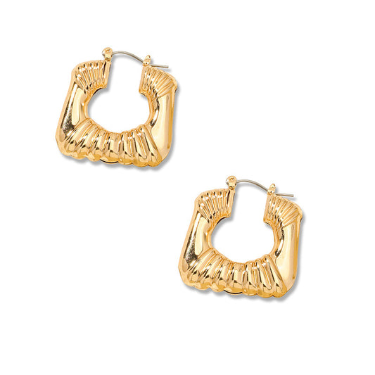 Simple Fashion Wholesale Metal Geometric Earrings for Women