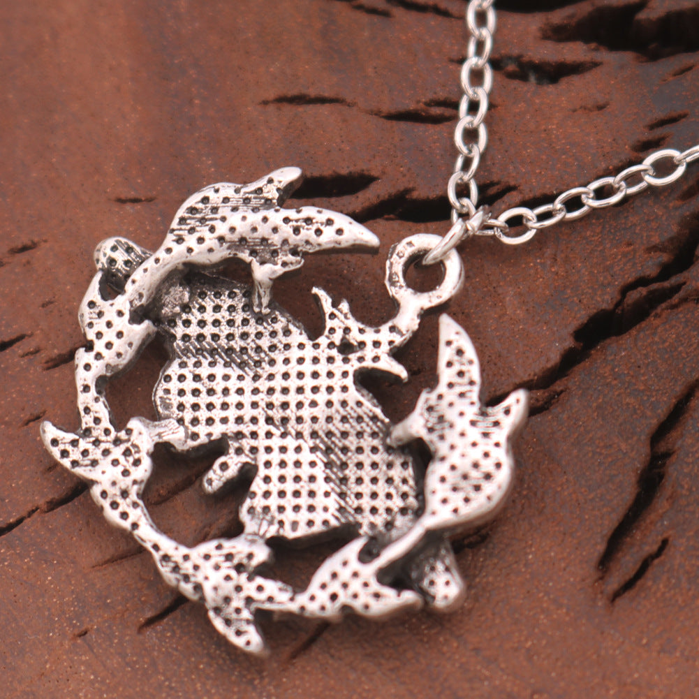 Mystical Death Valley Butterfly Talisman Necklace for Men from the Norse Legacy Collection